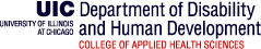 Department of Disability and Human Development at UIC Logo
